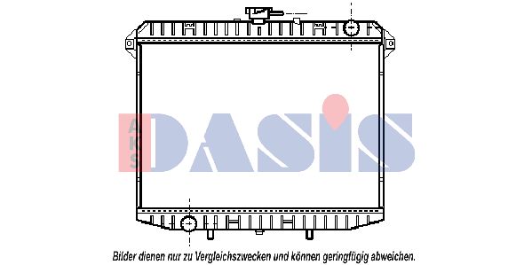 AKS DASIS Радиатор, охлаждение двигателя 070290N